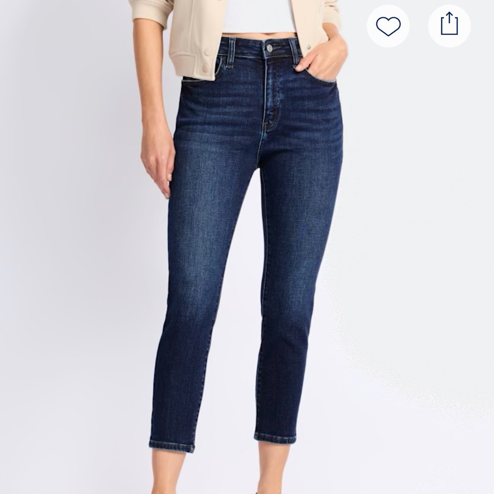 Dark Indigo Women's Cropped Jeans